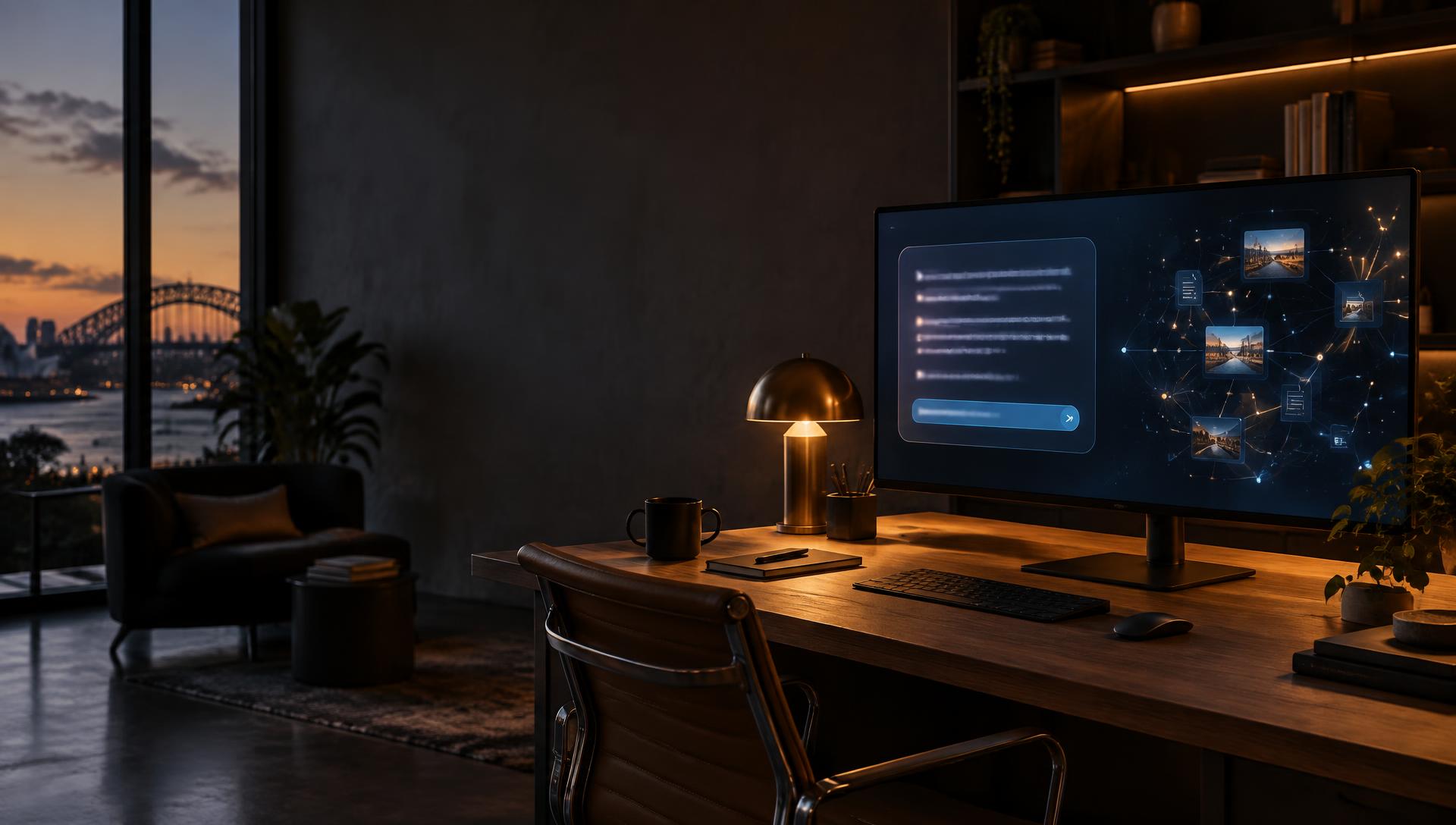 A marketing workspace showing how an AI assistant answers customer questions