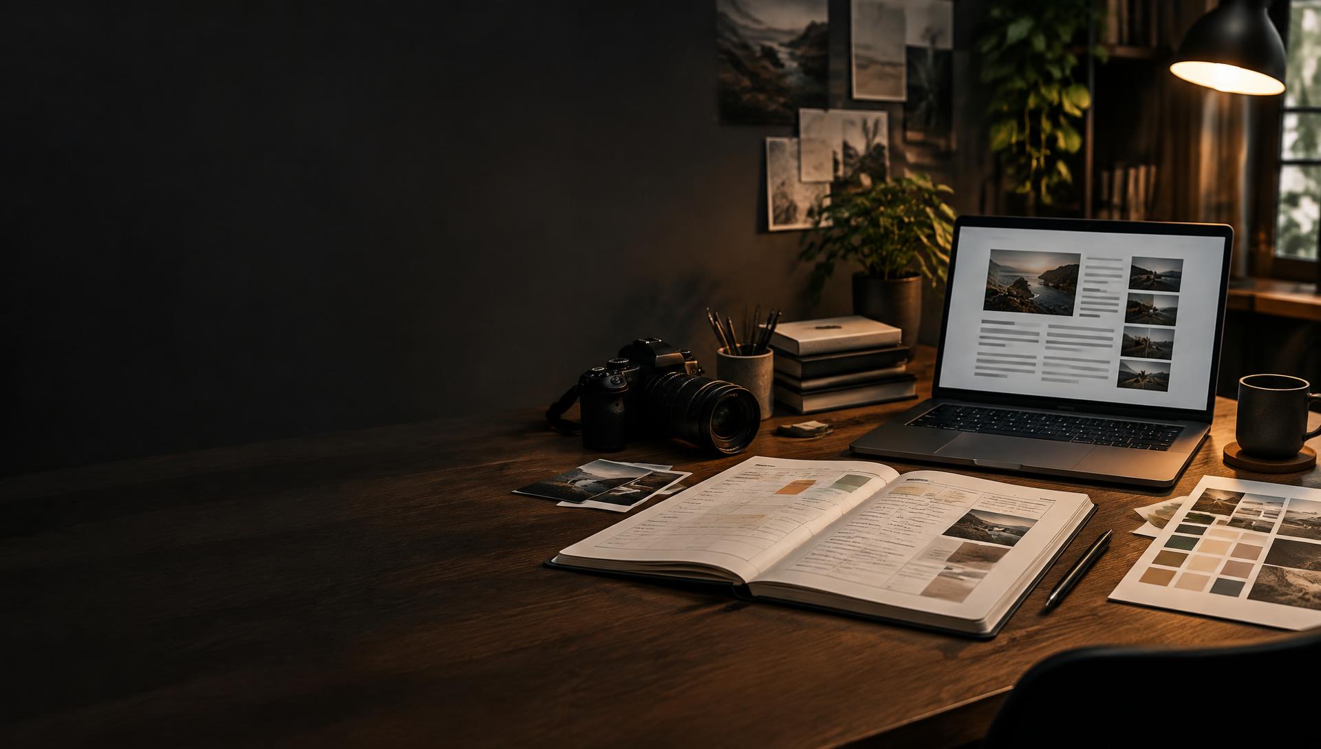 Content planning and editorial production in a professional studio